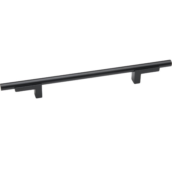 Alno A2803-8-MB Vita Bella 8" Center To Center Modern Smooth Bar Cabinet Pull - Black