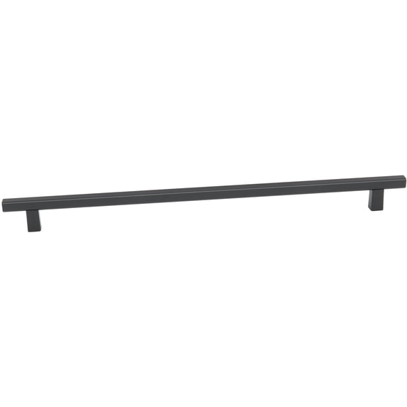 Alno A2805-18-MB Quadrato 18" Center To Center Modern Smooth Square Cabinet Bar Handle /