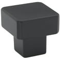 thumbnail image 1 of Alno A2855-MB Quadrato 1-1/4" Smooth Square Cabinet Knob / Drawer Knob - Black, 1 of 2