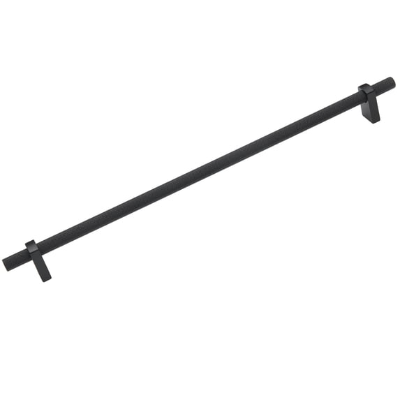 Alno A2901-18-MB Vita Bella 18" Center To Center Modern Knurled Bar Large Cabinet Handle