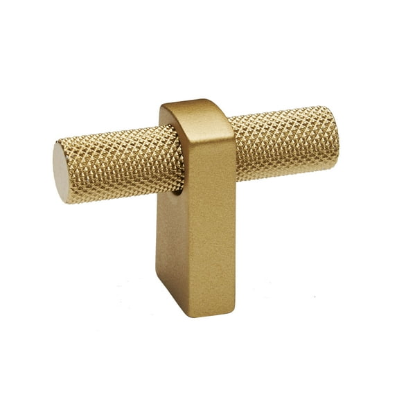 Alno A2901 Vita Bella 1-3/4" Modern Knurled T Bar Cabinet Knob / Drawer Knob - Champagne
