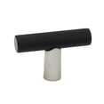 thumbnail image 1 of Alno A2902 Vita Bella 1-3/4" Modern Knurled Industrial "T" Bar Designer Cabinet Knob /, 1 of 5