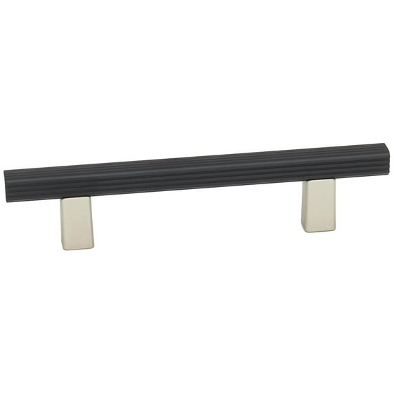 Alno A2905-3 Quadrato 3" Center To Center Modern Grooved Square Cabinet Bar Handle /