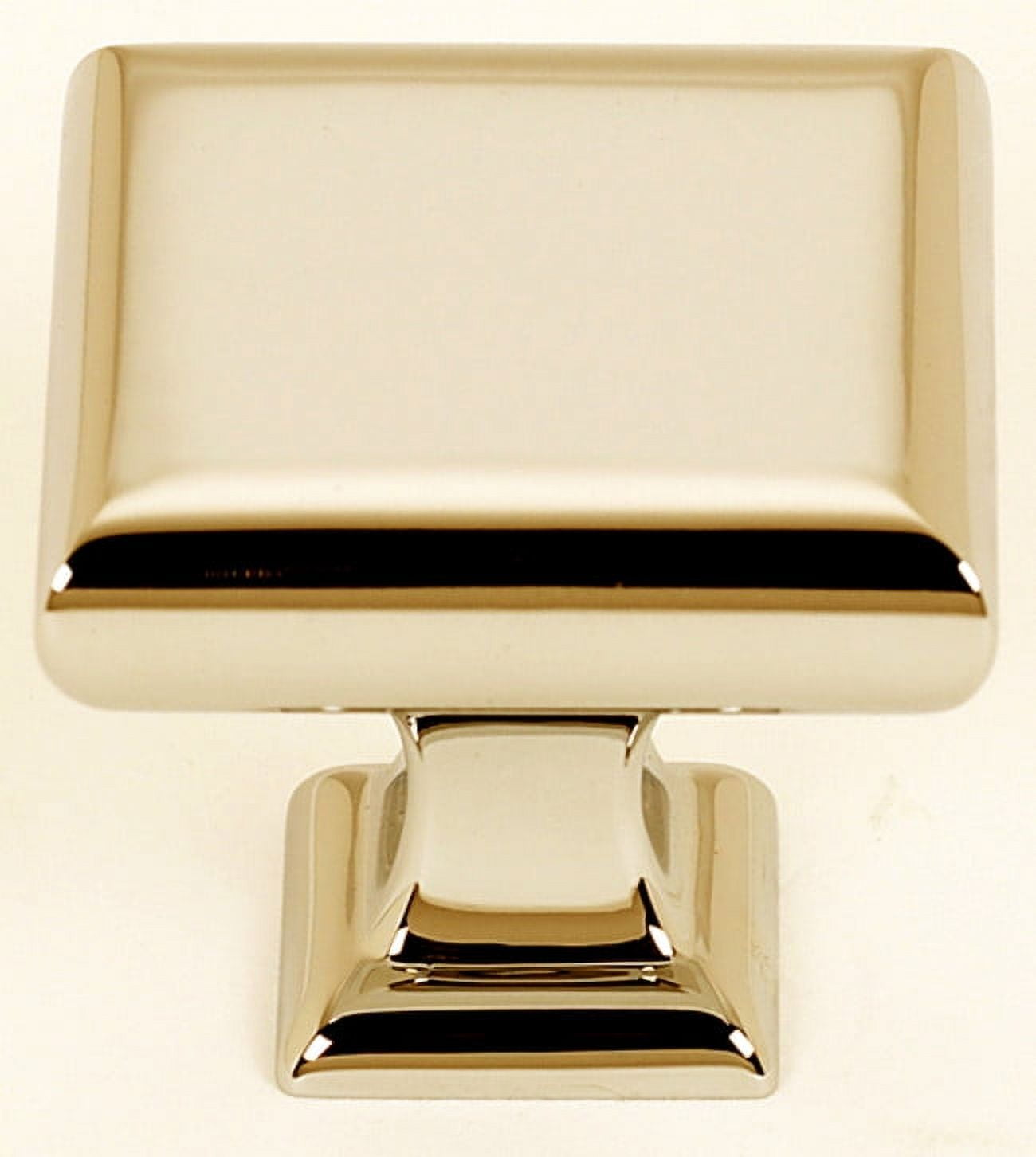 Alno A310-14-PB Manhattan 1-1/4" Elegant Smooth Square Solid Brass Cabinet Knob / Drawer