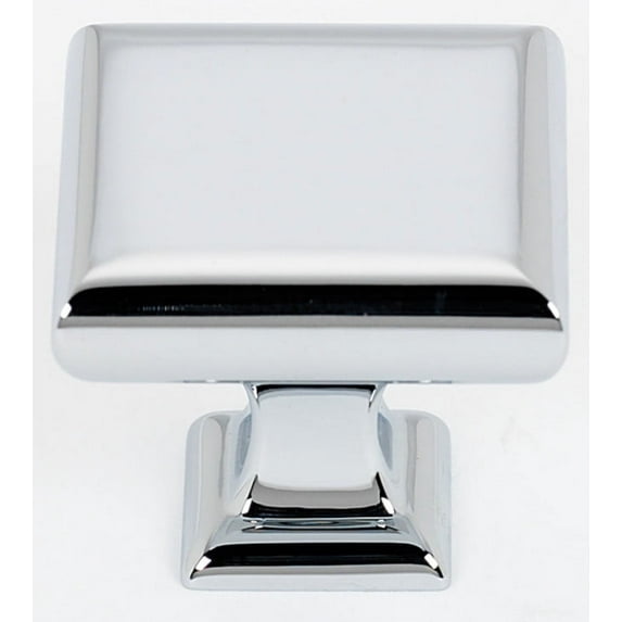 Alno A310-14 Manhattan 1-1/4" Elegant Smooth Square Solid Brass Cabinet Knob / Drawer Knob