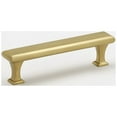 thumbnail image 1 of Alno A310-35 Manhattan 3-1/2" Center To Center Solid Brass Flat Bar Cabinet Pull - Brass, 1 of 1