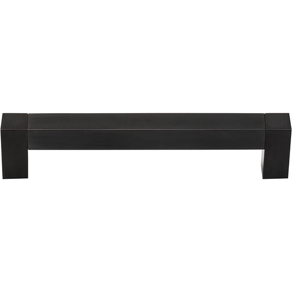 Alno A420-6 Block 6" Center To Center Solid Brass Thick Bold Square Cabinet Handle /