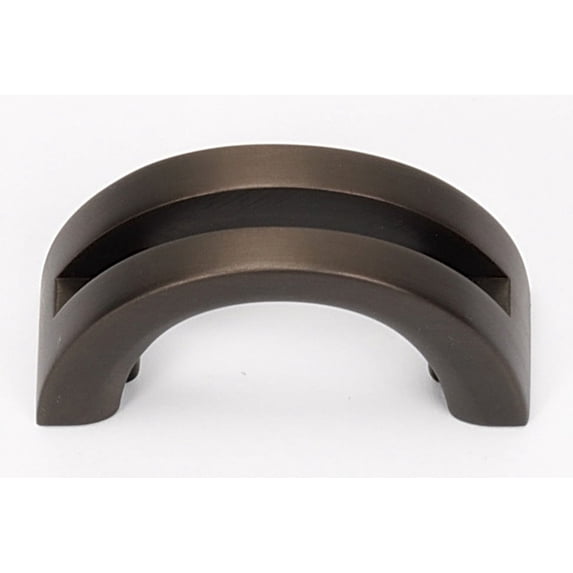 Alno A421-CHBRZ Split Top 1-1/2" Cabinet Pull Chocolate Bronze