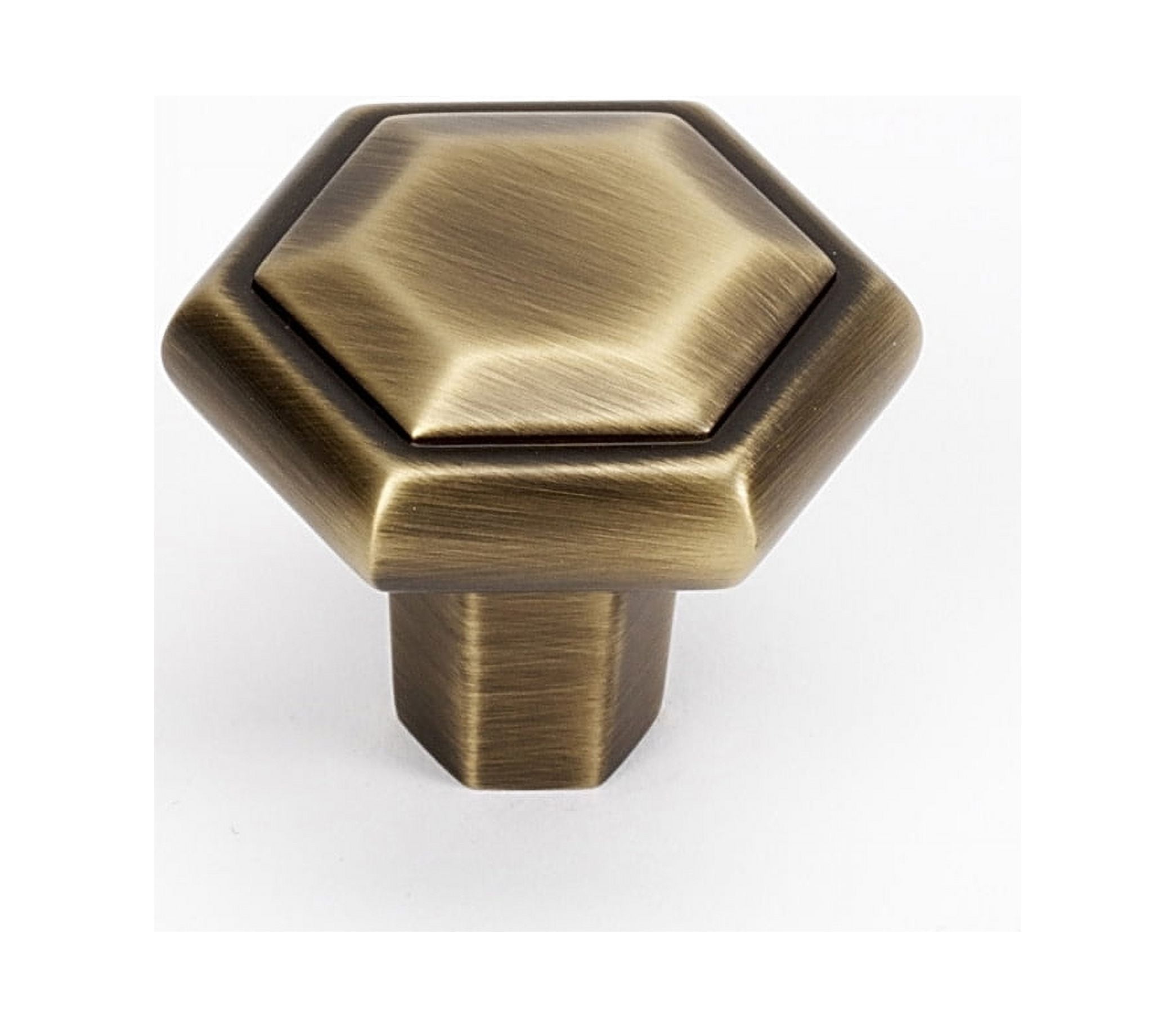 Alno 1 1/4" Nicole Knob - Antique English Matte