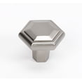thumbnail image 1 of Alno A423-SN Nicole Cabinet Hexagon Knob Satin Nickel, 1 of 2