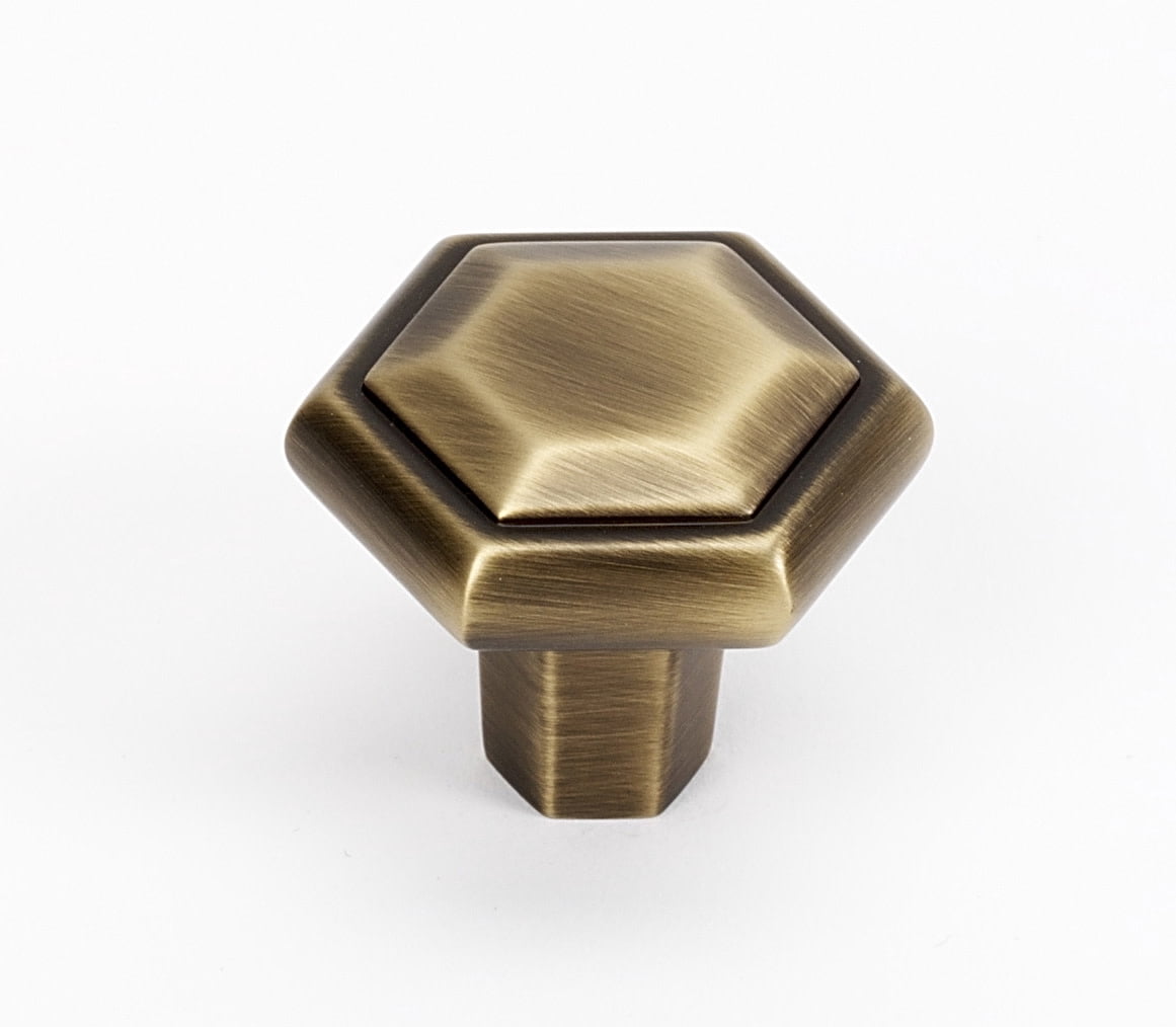 Alno A424-AEM Nicole Cabinet Hexagon Knob Antique English Matte
