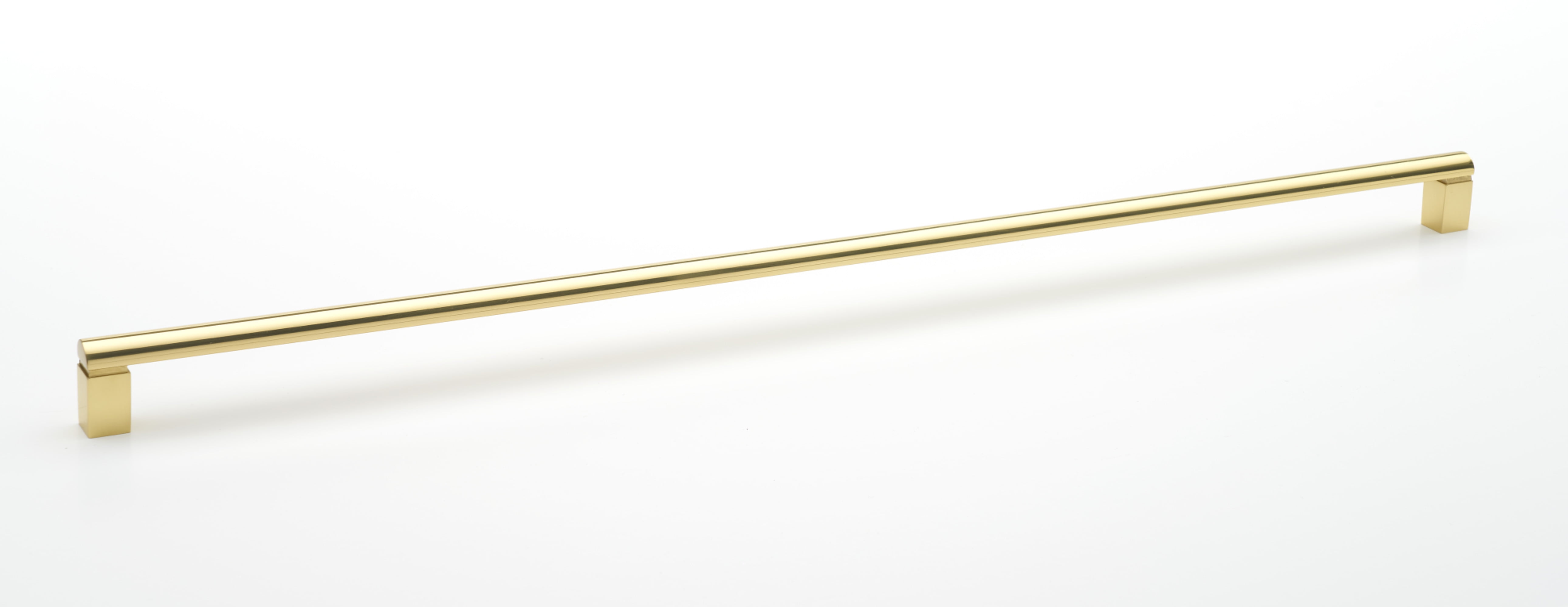 Polished Brass Modern 18" Bar Pull with Mounting Hardware