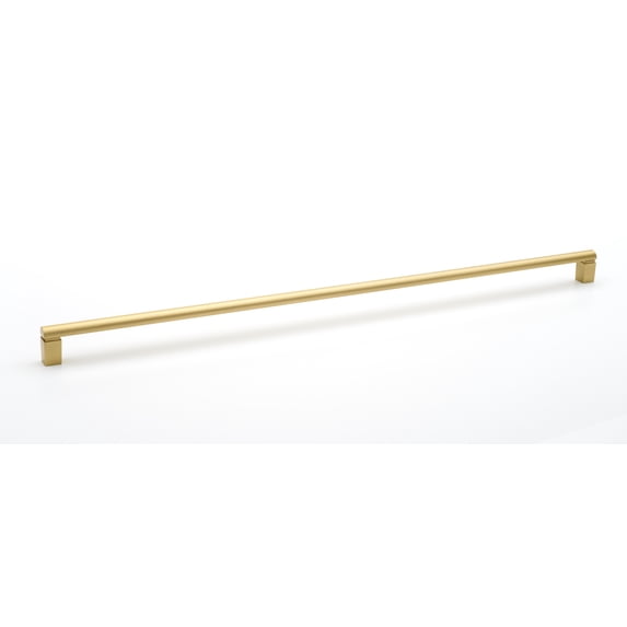 Alno A430-18-SB Vogue 18" Center To Center Luxury Modern Solid Brass Cabinet Handle /