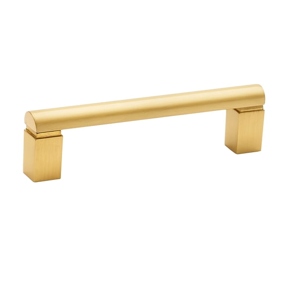 Alno A430-4-SB Vogue 4" Center To Center Solid Brass Bold Cabinet Handle / Drawer Pull -