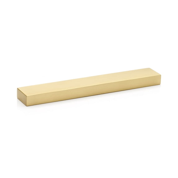 Alno A440-8-SB Tempo 8" Center To Center Modern Linear Solid Brass Block Flush Mount