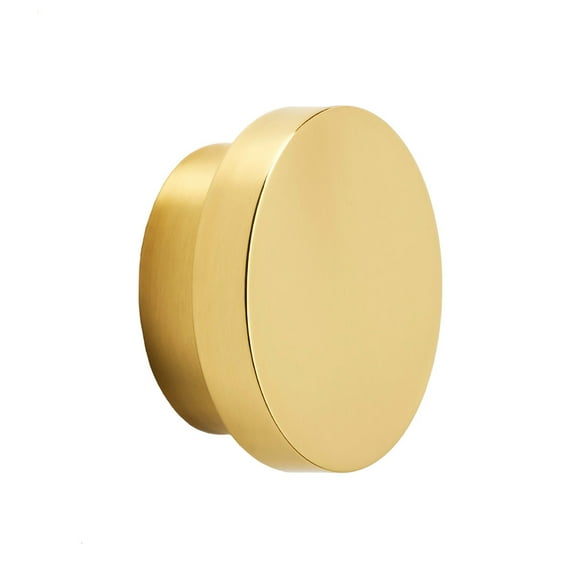 Alno A450-14 Redondo 1-3/8" Solid Brass Modern Flat Disc Round Cabinet Knob / Drawer Knob