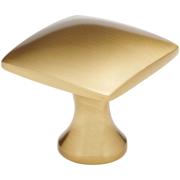 Alno A537-BG Style Cents 1-1/4" Square Cabinet Knob - Gold