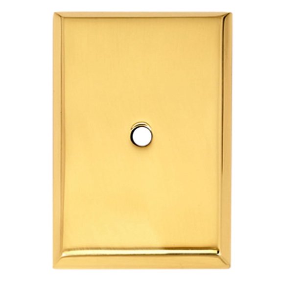 Alno A610-14-PB/NL Traditional 1-7/8" Long Solid Brass Rectangular Escutcheon Backplate