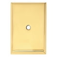 thumbnail image 1 of Alno A610-14-PB 1 1/4 Inch Rectangle Backplate Polished Brass, 1 of 7