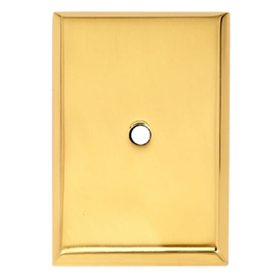 Alno A610-38 Traditional 2-1/4" X 1-1/2" Escutcheon Backplate For Cabinet Knobs - Brass