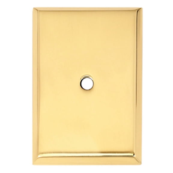 Alno A610-45-PB 1 3/4 Inch Rectangle Backplate Polished Brass