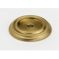 thumbnail image 1 of Alno A616-14 Charlie's 1-1/4" Round Solid Brass Cabinet Knob Backplate - Brass, 1 of 1