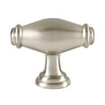 thumbnail image 1 of Alno A626 Charlies 1-3/4" Solid Brass "T" Bar Football Cabinet Knob / Drawer Knob - Nickel, 1 of 7