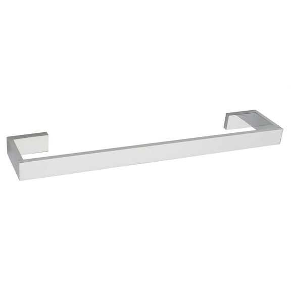 Alno A6420-12 Linear 12" Wide Solid Brass Modern Bathroom Towel Rod Bar - Chrome
