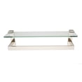 thumbnail image 1 of Alno A6427-18-PN Linear 18" Wide Solid Brass Modern Bathroom Towel Rod Bar - Nickel, 1 of 1