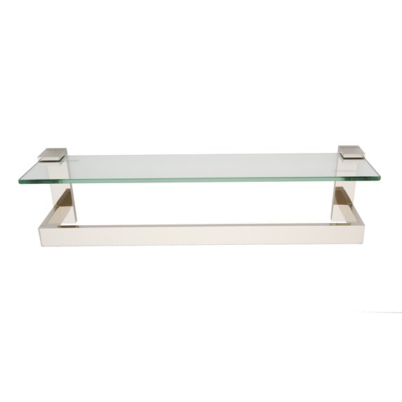 Alno A6427-18-PN Linear 18" Wide Solid Brass Modern Bathroom Towel Rod Bar - Nickel