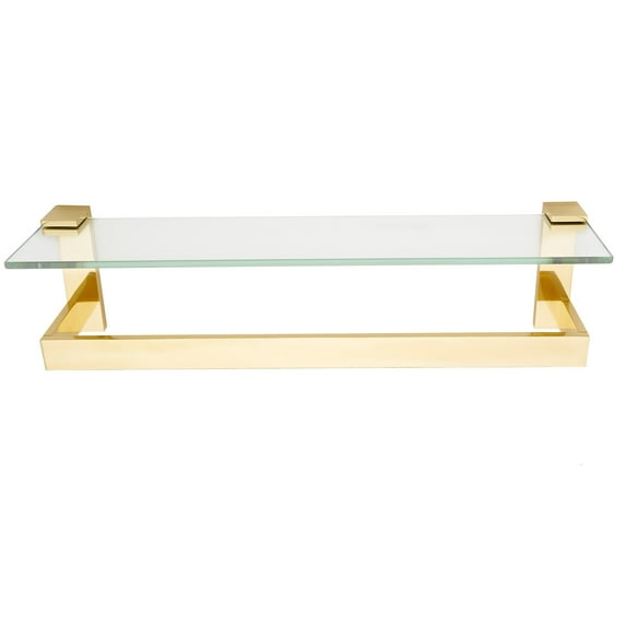 Alno A6427-24 Linear 24" Wide Solid Brass Modern Bathroom Towel Rod Bar - Brass