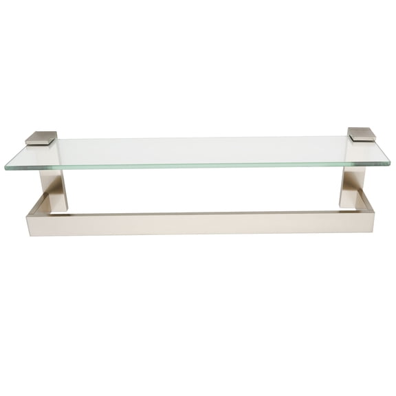Alno A6427-24-SN Linear 24" Wide Solid Brass Modern Bathroom Towel Rod Bar - Nickel