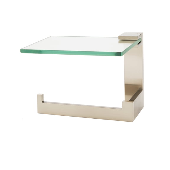 Alno A6465l Linear 6" Wide Solid Brass Euro Modern Left Hand Slide Bar Toilet Paper Holder