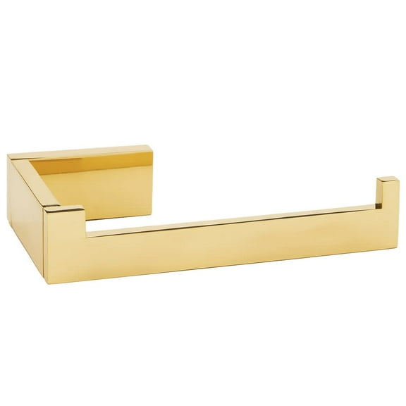 Alno A6466r Linear 6" Wide Solid Brass Euro Modern Right Hand Slide Bar Toilet Paper