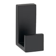 thumbnail image 1 of Alno A6482-MB Linear 1" Wide Solid Brass Modern Bathroom Robe Towel Hook - Black, 1 of 1