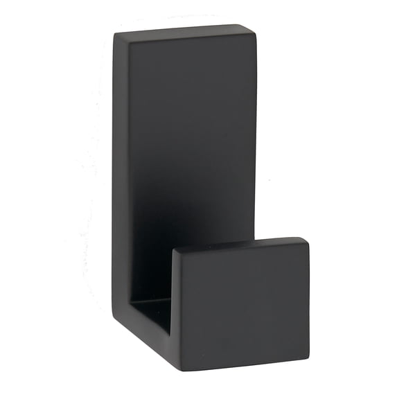 Alno A6482-MB Linear 1" Wide Solid Brass Modern Bathroom Robe Towel Hook - Black