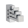 thumbnail image 1 of Alno A6485-PC Linear 5/8" Wide Solid Brass Modern Triple Swivel Arm Bathroom Robe Towel, 1 of 1