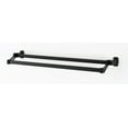 thumbnail image 1 of Alno A6525-25 Cube 25" Wide Double Rod Solid Brass Bathroom Towel Bar - Bronze, 1 of 5