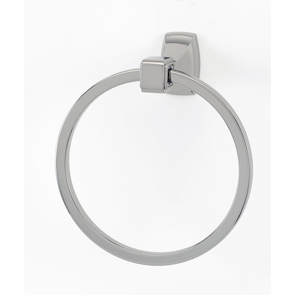 Alno A6540 Cube 6" Diameter Towel Ring - Nickel