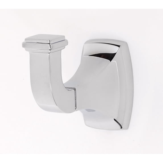 Alno A6580-PC Cube 1-1/4" Wide Modern Single Wall Mount Solid Brass Robe Bath Towel