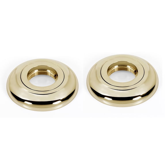 Alno A6624-PB Royale 3" Diameter Shower Bath Grab Bar Wall Anchors - Brass