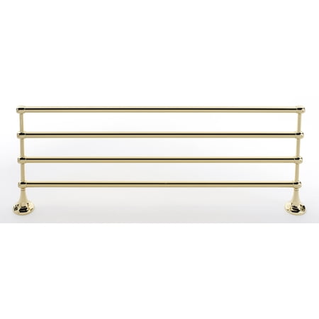 Alno A6626-24 Royale 26"W Solid Brass Wall Mounted Towel Rack - Brass