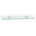 thumbnail image 1 of Alno Royale Series 18" Glass Shelf with Brackets - Polished Chrome, 1 of 5