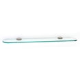 thumbnail image 1 of Alno A6650-24-PN Royale 24" Wide Glass Bathroom Shelf - Nickel, 1 of 6