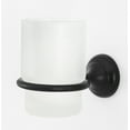 thumbnail image 1 of Alno A6670 Royale 5" Wall Mounted Bathroom Frosted Glass Tumbler - Bronze, 1 of 6