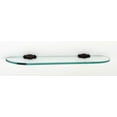thumbnail image 1 of Alno A6750-18 Charlie's 18" Wide Bathroom Glass Shelf - Bronze, 1 of 7