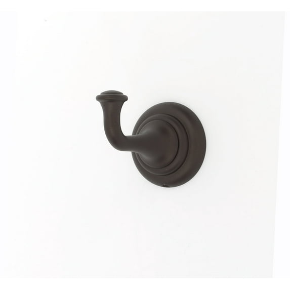 Alno A6780 Charlies 2" W Solid Brass Single Robe Towel Bath Hook - Bronze