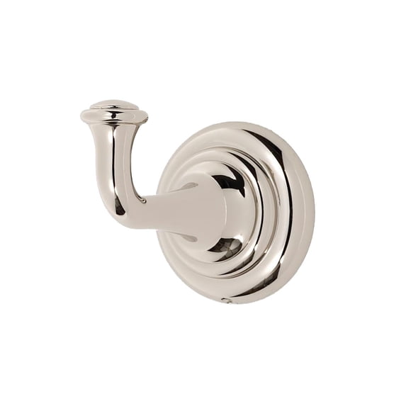 Alno A6780 Charlies 2" W Solid Brass Single Robe Towel Bath Hook - Nickel