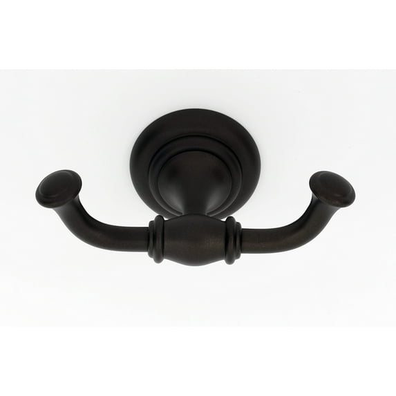 Alno Charlie's Collection Double Robe Hook - Chocolate Bronze