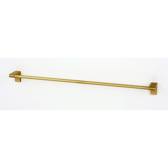 Alno A6820-24 Luna 24" Wide Modern Solid Brass Bathroom Towel Bar - Brass